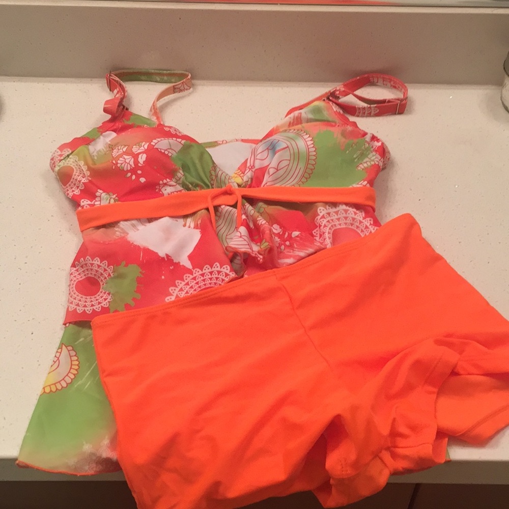 Two Piece Swimsuit or Tank Top and Boy Shorts